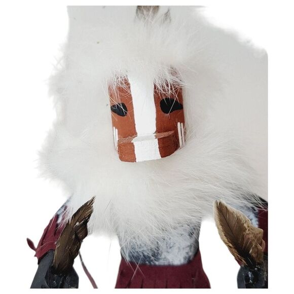 Vintage Mud Head Hopi Handmade Native American Kachina Doll Hand Painted Indian - Picture 2 of 10